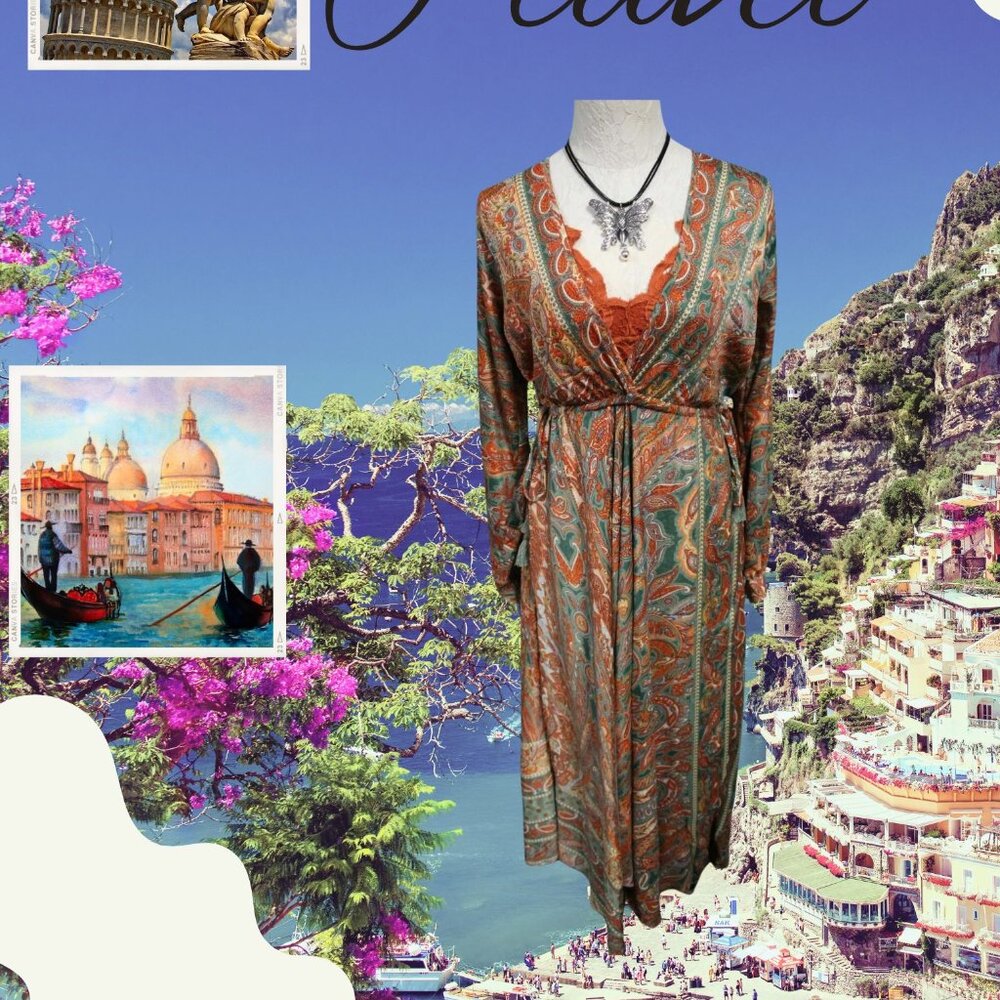 Bohemian Paisley Long Dress